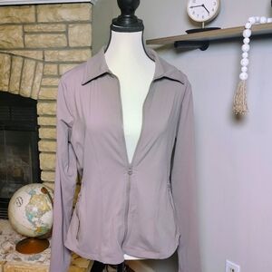 WonderWink Women's Comfortable Running Jacket in Light Purple Large